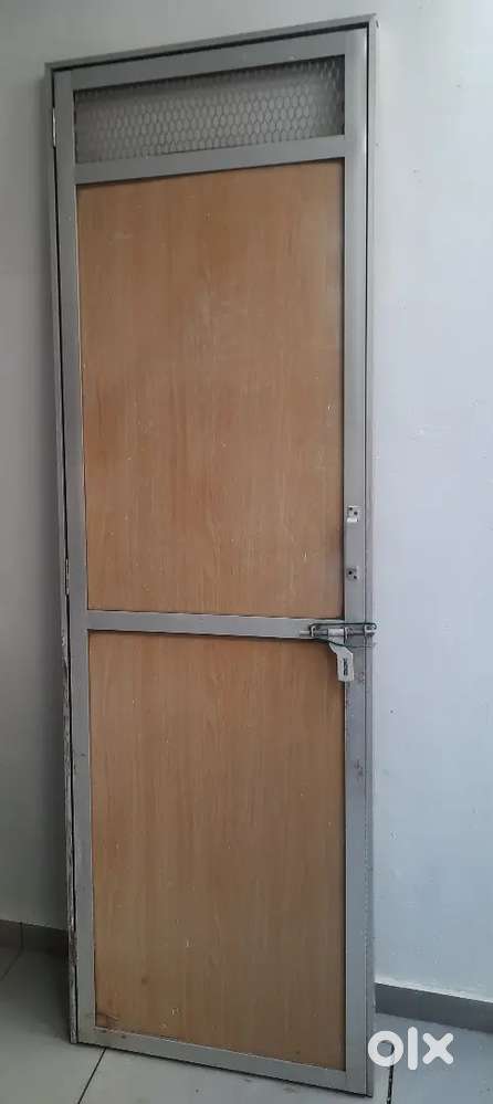 Aluminum Door with frame.