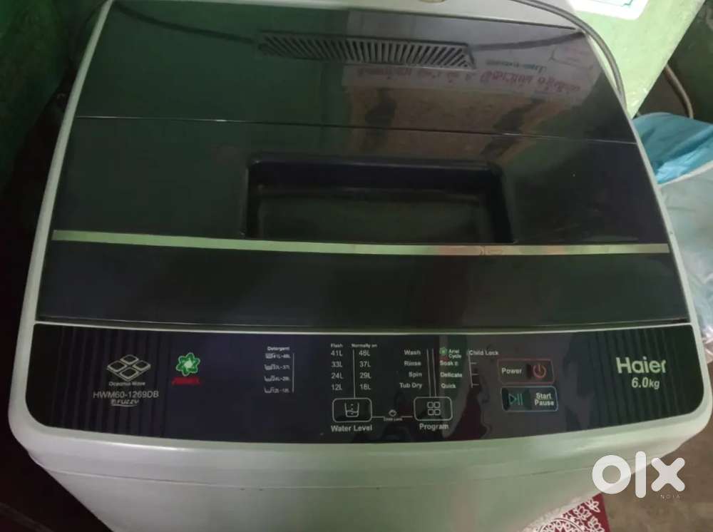 Haier washing machine.