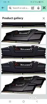 Ram 16GB (8*2) DDR4 RIPJAWS (warranty 16 Month left. Invoice added)