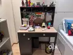 Book shelf, open storage shelf and Study table