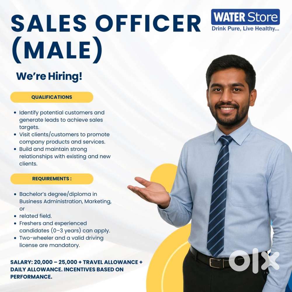 Position: Sales Officer (Male)