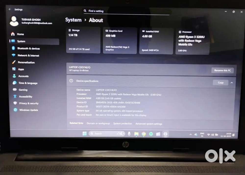 Hp laptop new conditiong