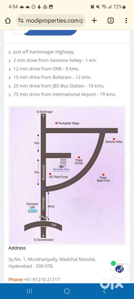 3 years old, 2bhk  near Genome valley