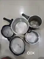 3 Pressure Cooker Set with 1 Kadai