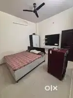 2bhk flat Fully furnished bed and almirah and Ac fridge