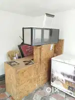 Cash counter & 3Layer,glass shelf for bakery use,