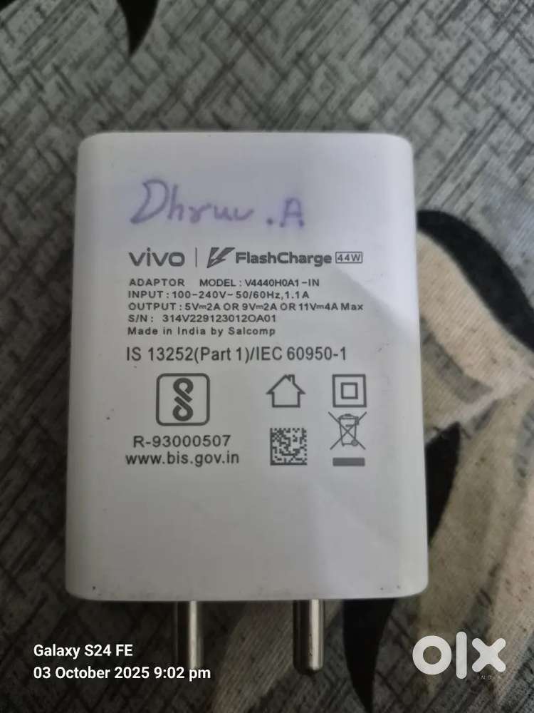 Vivo 44wtt Adapter original