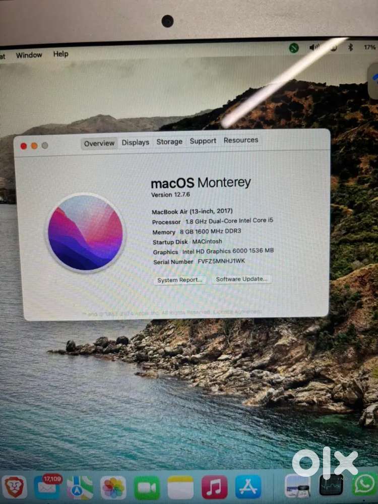 Apple macbook air 13inch 2017