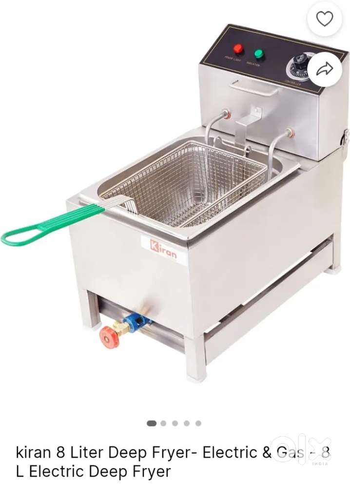 Gas with electric fryer