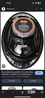 sony xplod xs-gtx6931 6 x 9 inch 3 way speakers good condition