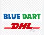 Courier Delivery with Blue Dart in van Delivery .