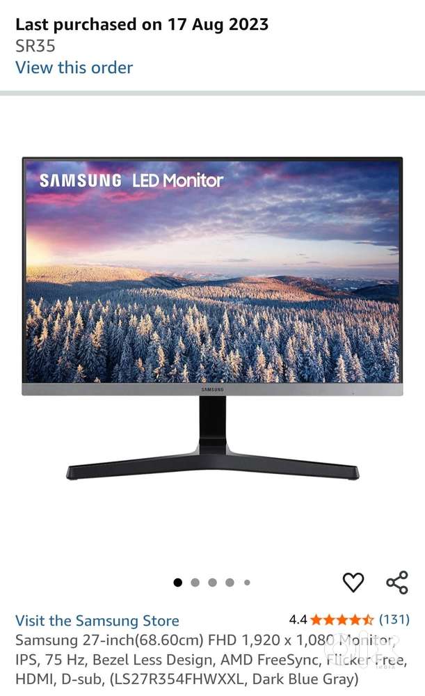 Samsung 27 inch LED Monitor