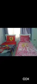 2 Single beds with storage