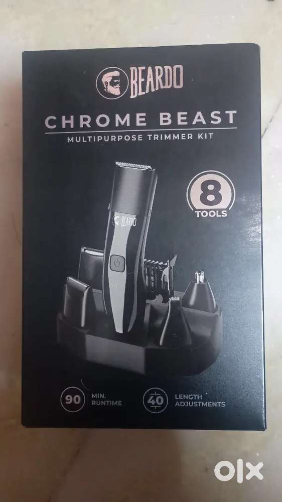 Beardo Chrome Beast Grooming Kit  Brand New  Full Box Pack