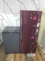 Godrej double door refrigerator and whirlpool top load washing machine