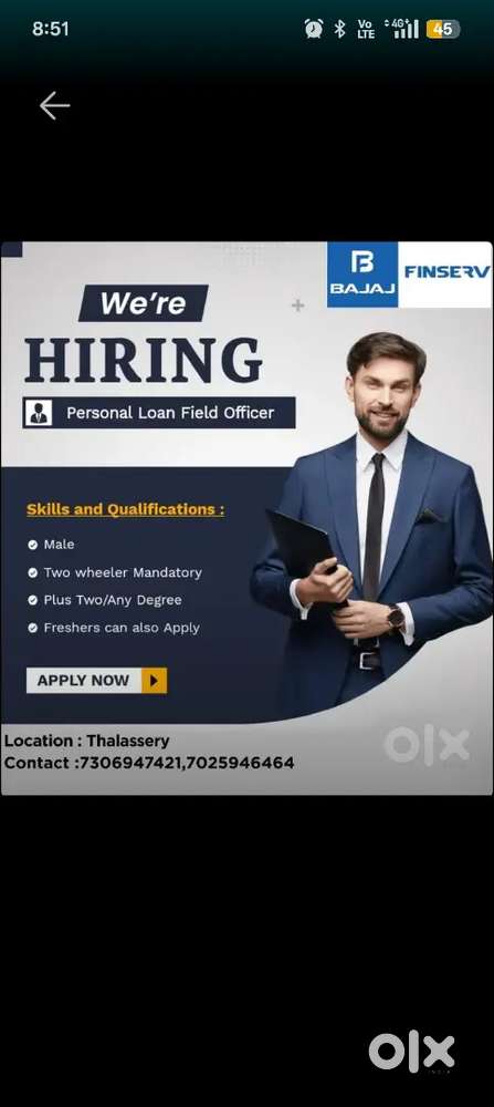 personal loan sales officer