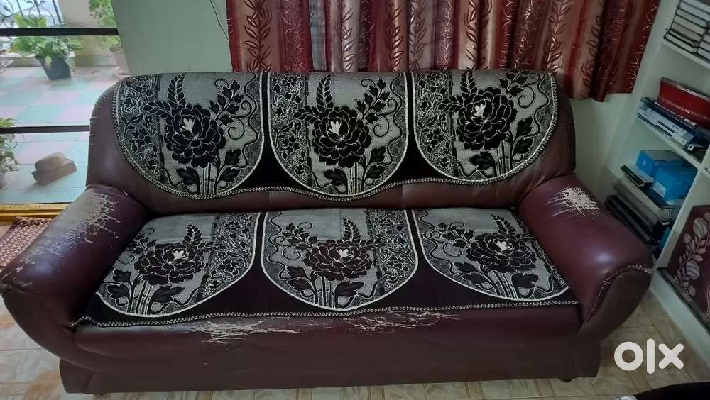 Brown colour sofa's