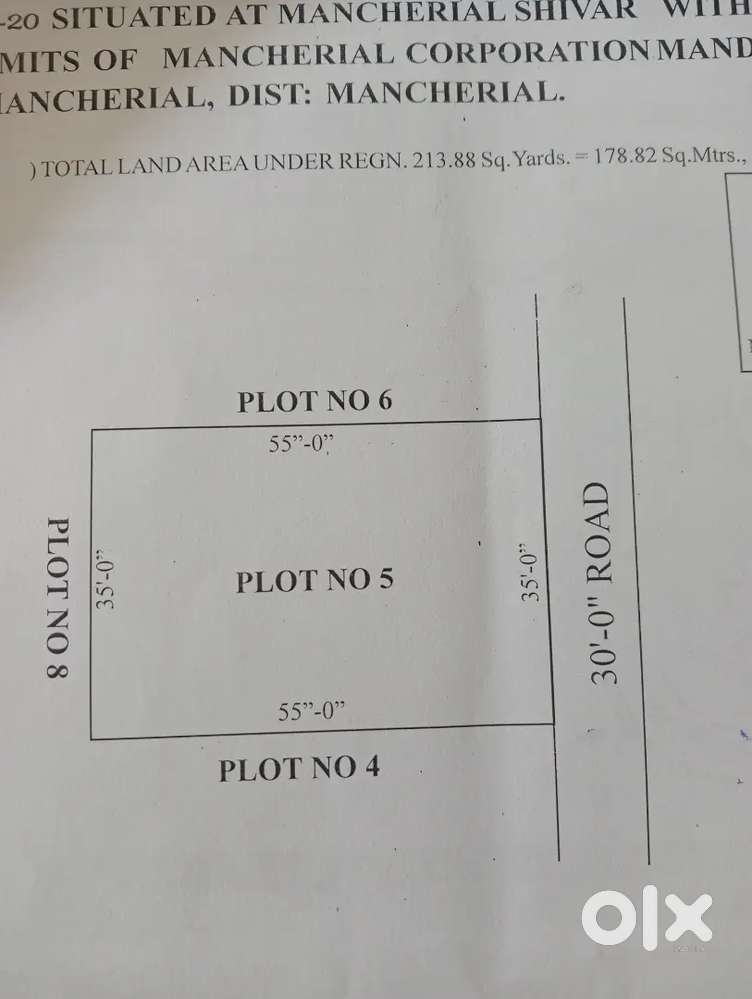 Manchiral, open plot for sale