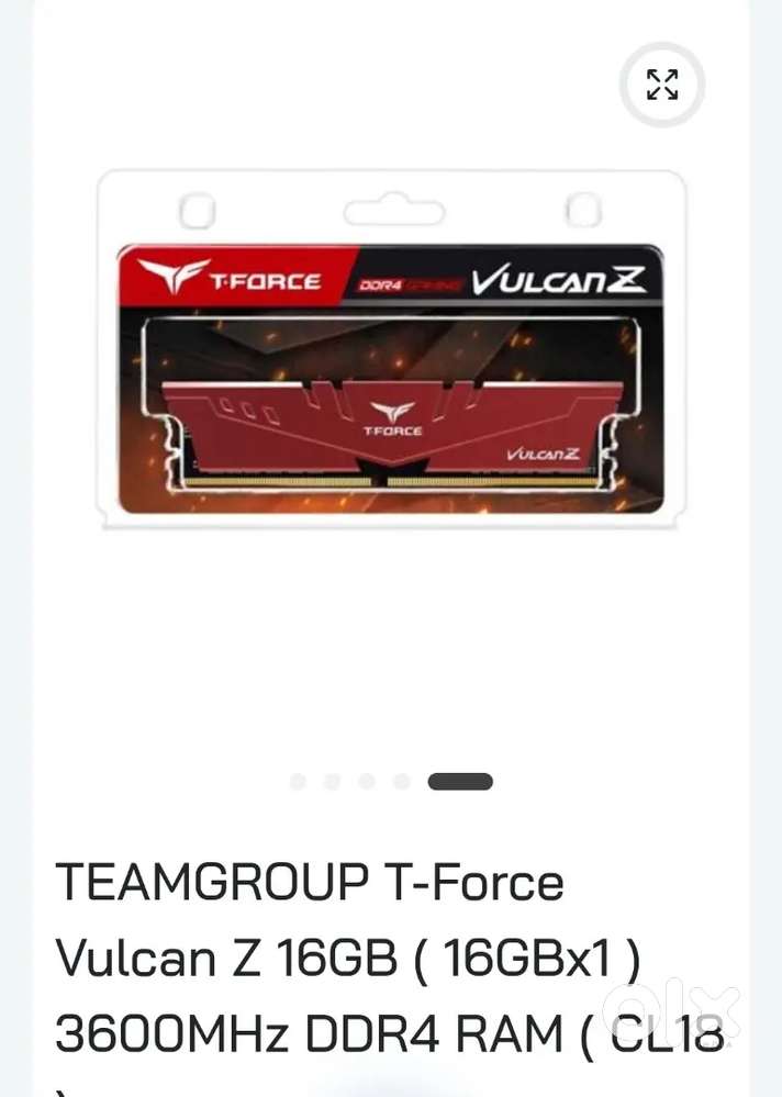 T Force Vulkan Red 16GB DDR4 3600mhz Ram