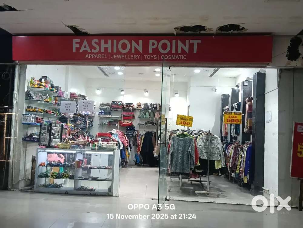 Running garments shop exports surplus