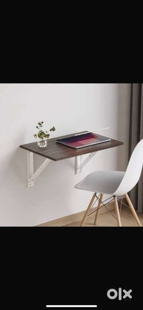 Wood Wall Mounted Foldable Table Monitor Table