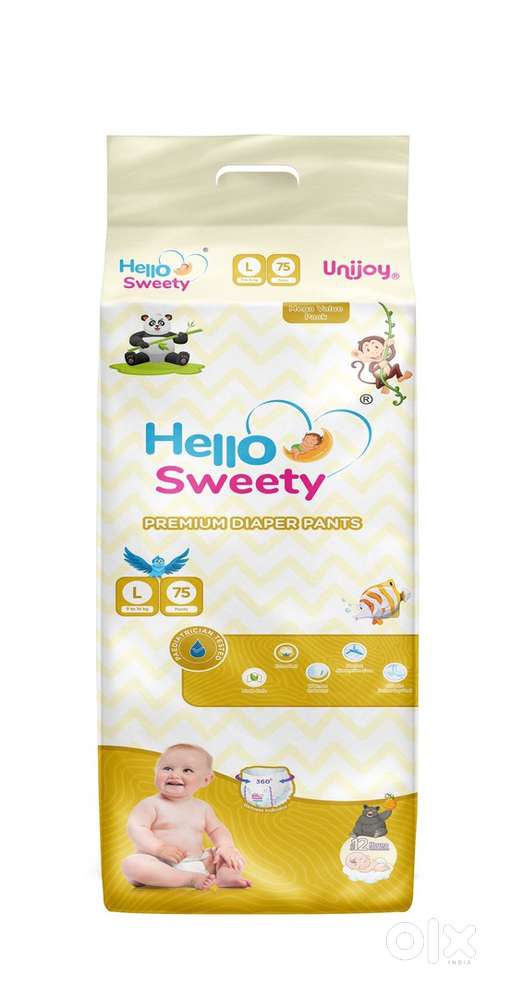 Hello Sweety Premium Diaper Pants L (75 Pcs)