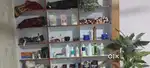 Display Wooden shelving unit