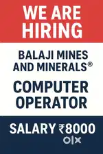 Argent requirement for office staff  raigarh