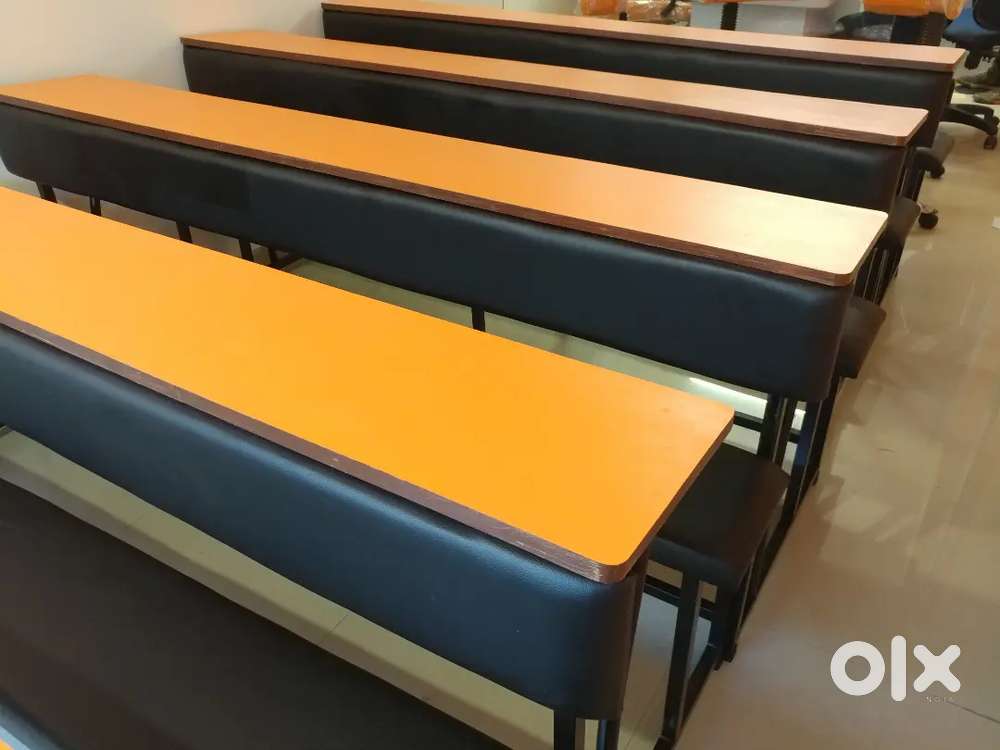 Bench for classes having seat cushion 7 feet long.Call me directly