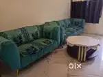 For Sale: Elegant 3+2 Seater Sofa Set & Marble-Top Table