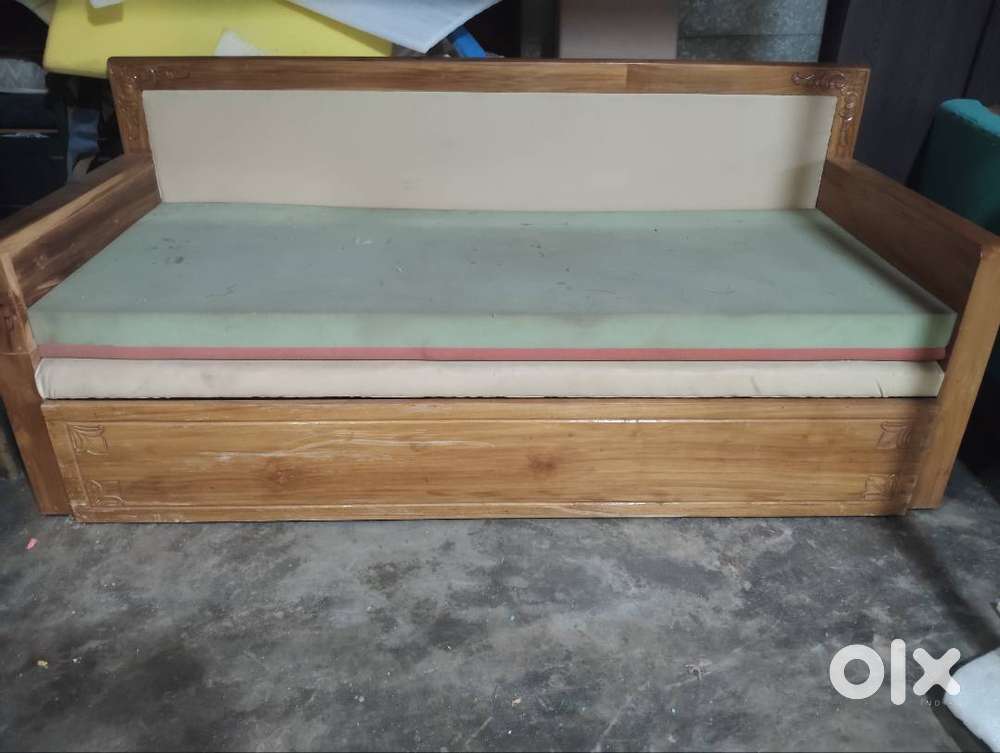 Grand Teakwood sofa cum bed for sale