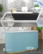 Cash counter reception tables office tables furniture chair available