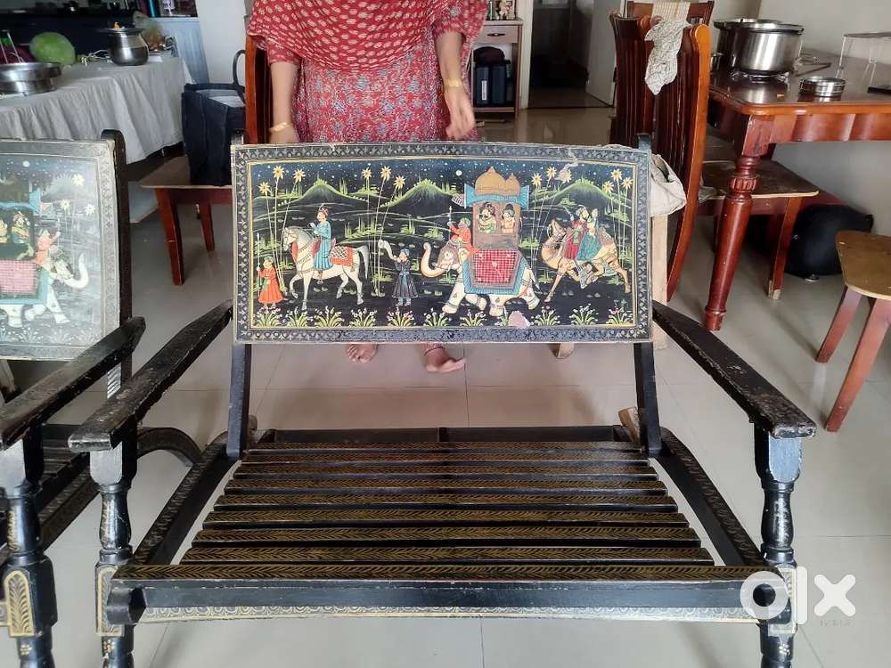 Jaipur antique wood sofa set