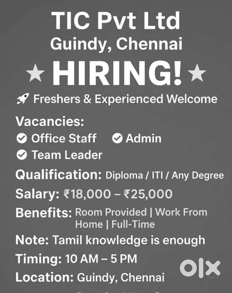 PERMANENT JOB VECANCY