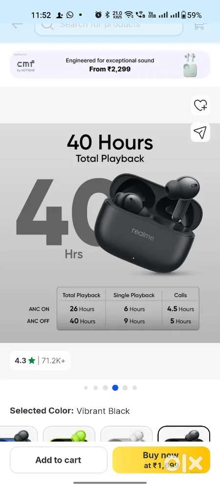 Realme buds t310