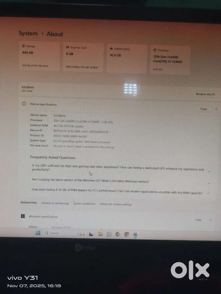 FULL GAMING AND EDITING PC