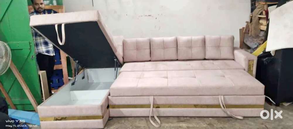 New brand l sofa cum bed and design