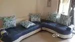 Good condition L shaped sofa