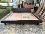Double bed without box with cushion back  new and unused available