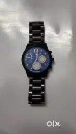 Rolex Watch Chrome Black