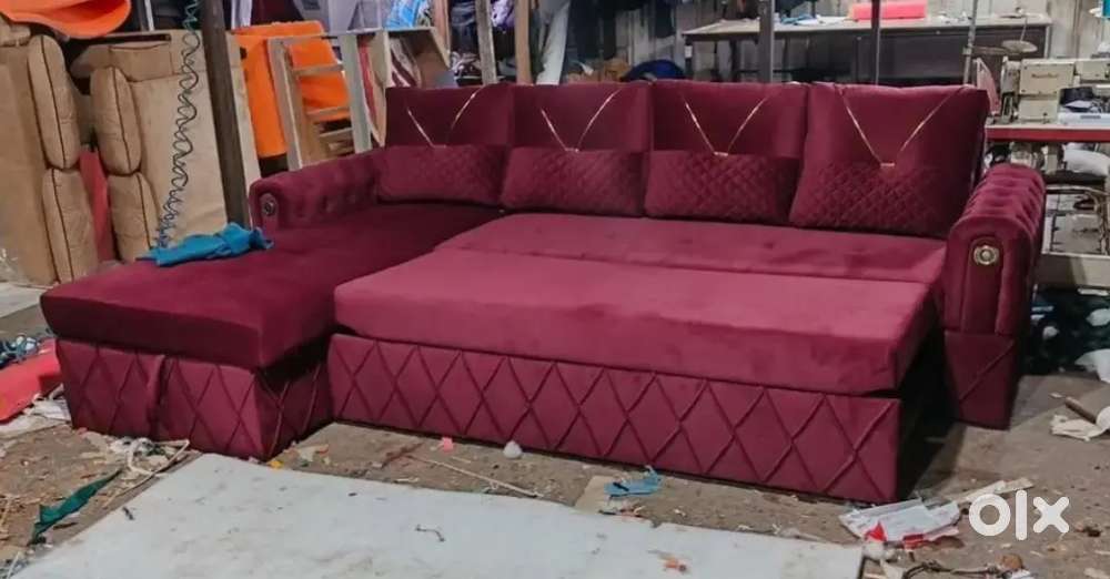 Sofa cumbed with lounger in affordable price