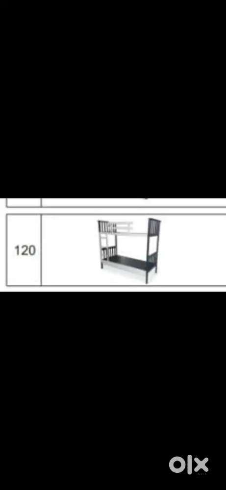 Pure teak wood bunk bed