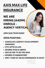 Kota/Max Life Insurance/Graduatd/Age-24to40/3.5LPA/Onrole Job/