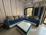 8 seater sofa 1 center table, 2 maharaja chair & 6 seater dinning