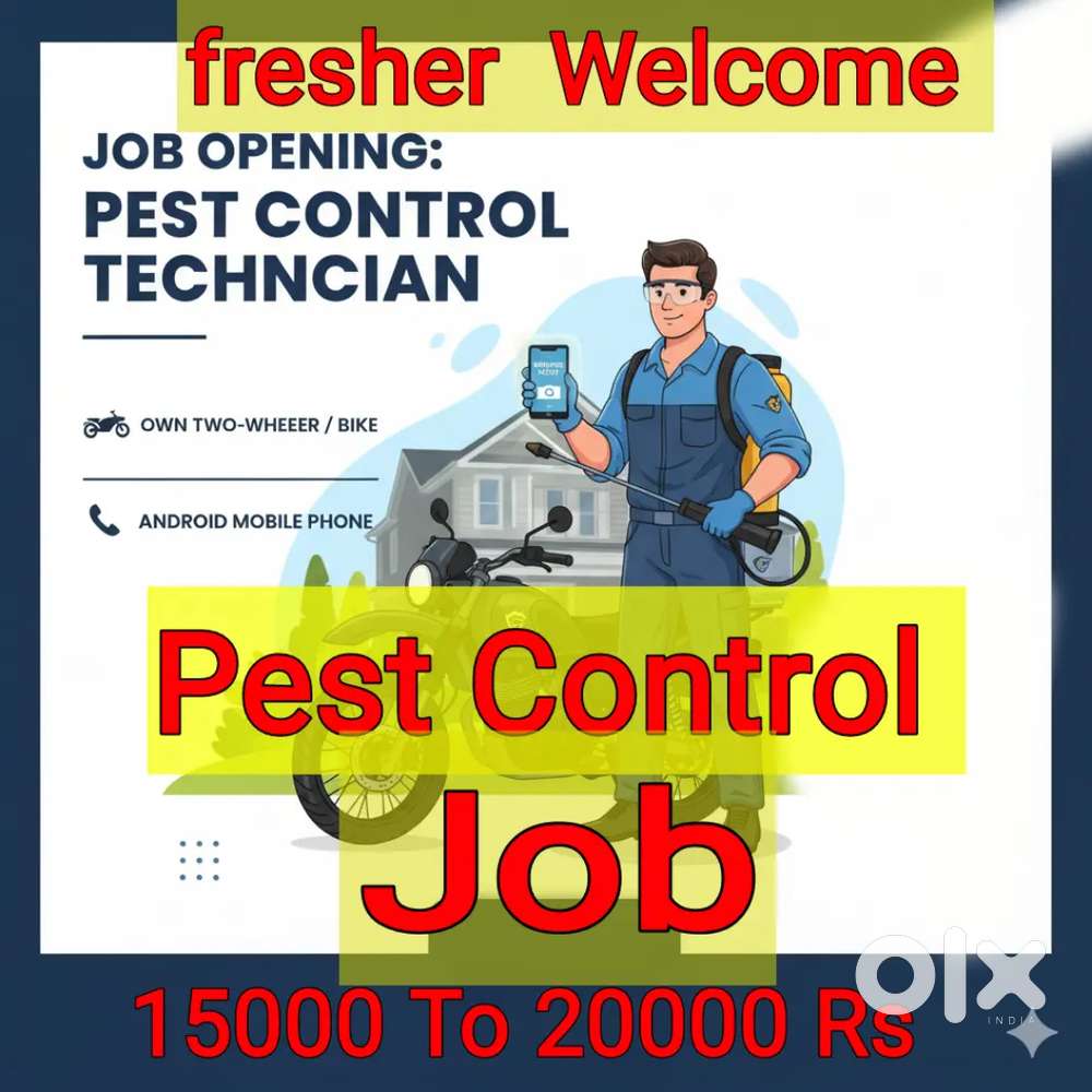 Pest control Technician  Bike and Android Mobile  Compulsory