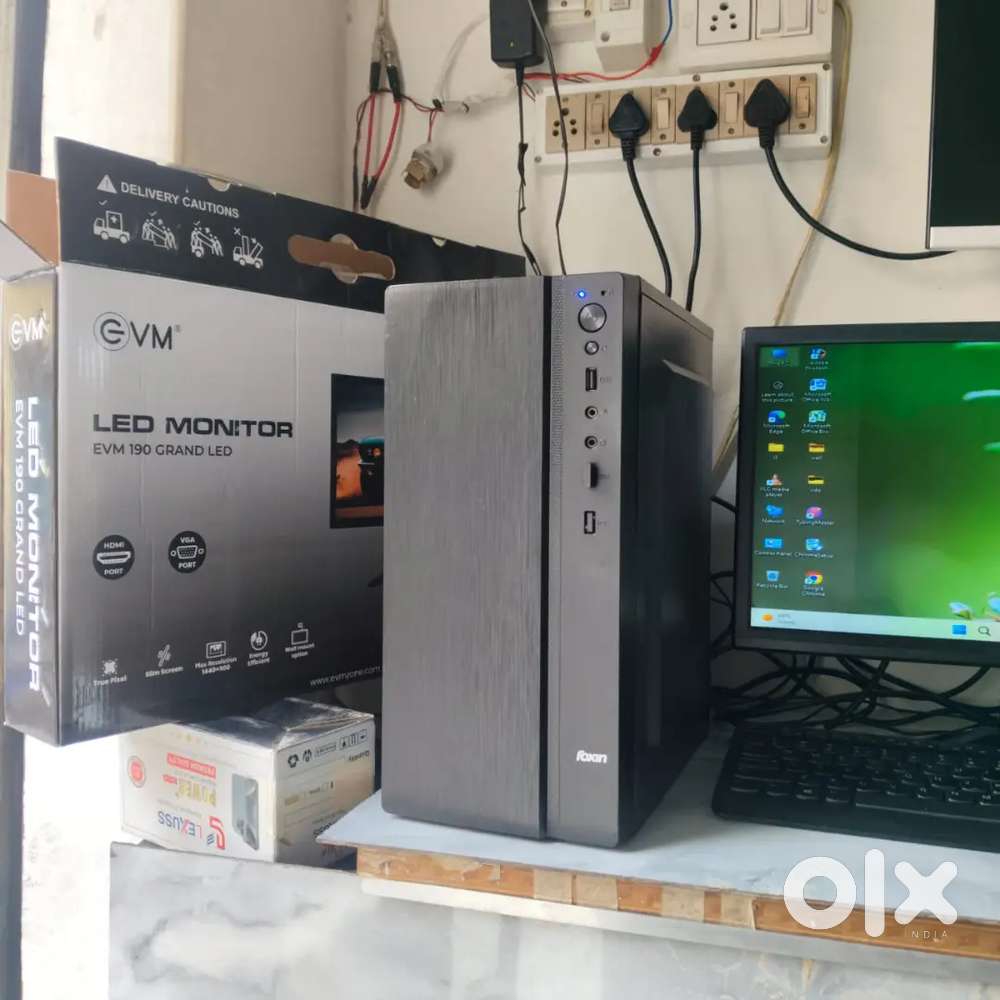 i3 8th GEN. 256 NVMV SSD 4GB DDR4 RAM 19 iNC NEW LED GIGABYTE 310 BORD