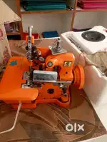 New Overlock orange colour new only hed