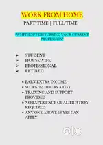 Only for 18+ youngsters,housewife ,student, job person , busssnies man