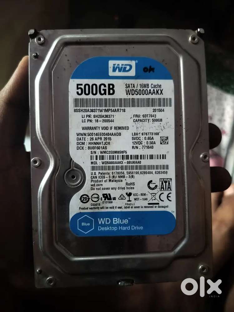 WD blue 500gb desktop hard drive