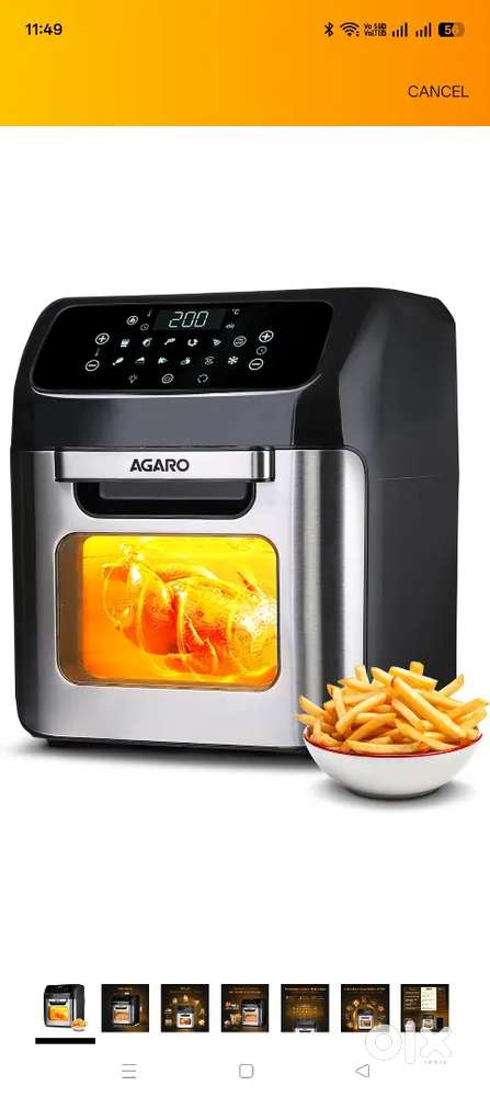 Agaro Regancy 12L Air Frier Box piece 1 week old